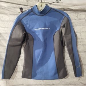 NRS Blue and Gray Wetsuit Top